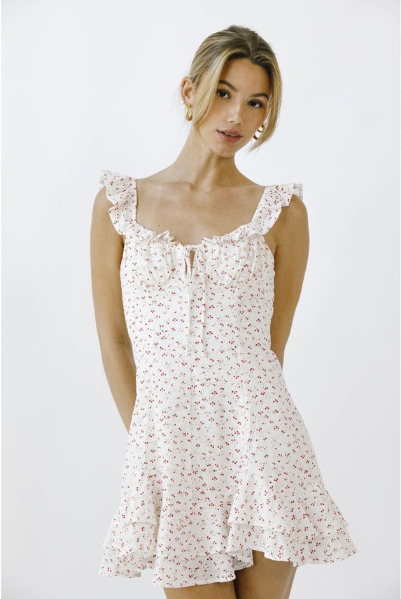 American Pie Ruffled Mini Dress-Dresses-Vixen Collection, Day Spa and Women's Boutique Located in Seattle, Washington