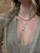 Pearl Shackle Necklace-Necklaces-Vixen Collection, Day Spa and Women's Boutique Located in Seattle, Washington