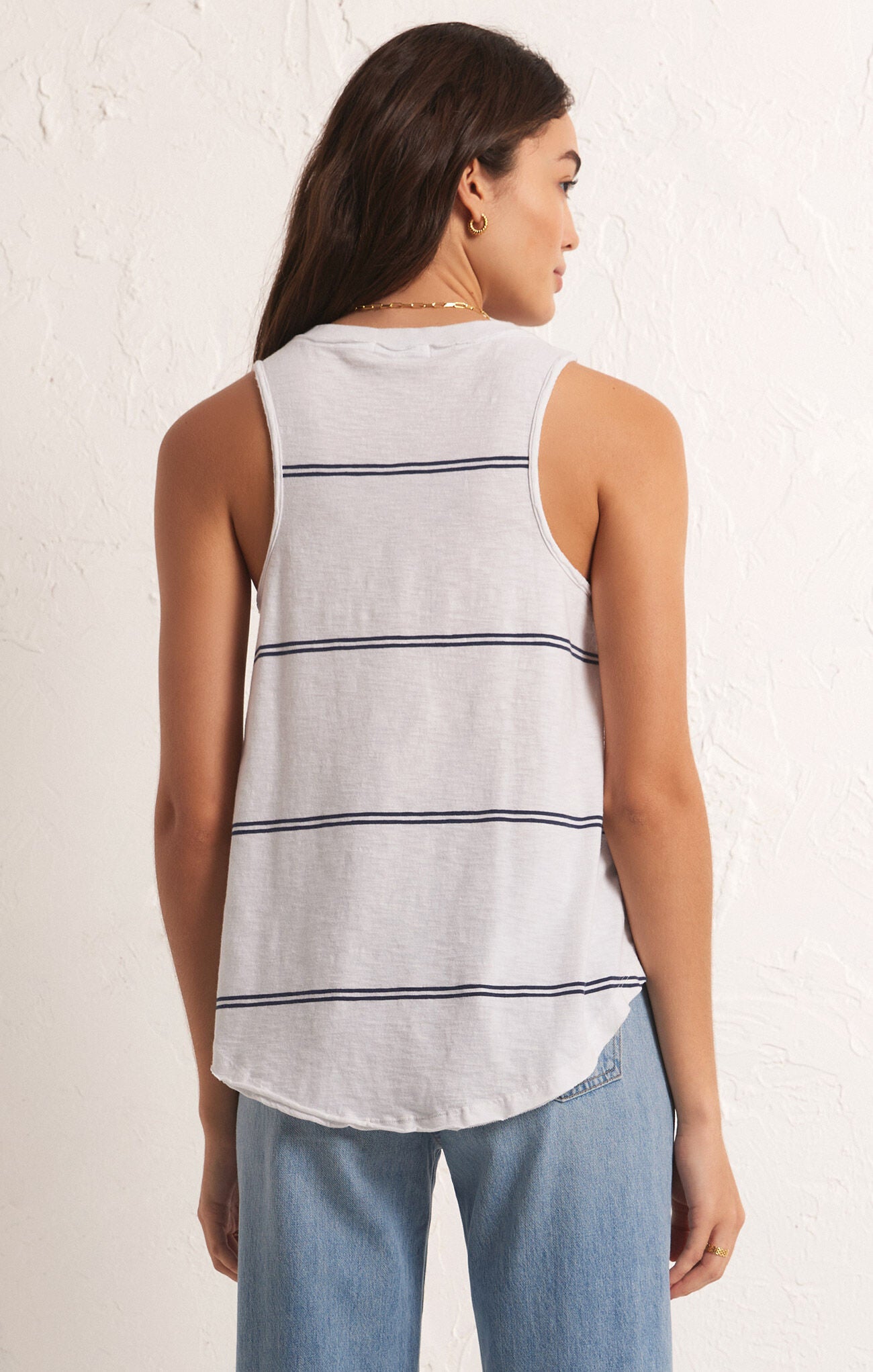 Vagabond Twin Stripe Tank-Tank Tops-Vixen Collection, Day Spa and Women's Boutique Located in Seattle, Washington