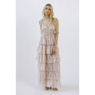 Emmeline Floral Tiered Maxi Dress-Dresses-Vixen Collection, Day Spa and Women's Boutique Located in Seattle, Washington