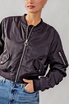 Rebel Bomber Jacket-Jackets-Vixen Collection, Day Spa and Women's Boutique Located in Seattle, Washington