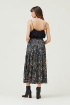 Twilight Petals Chiffon Skirt-Skirts-Vixen Collection, Day Spa and Women's Boutique Located in Seattle, Washington