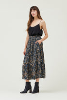 Twilight Petals Chiffon Skirt-Skirts-Vixen Collection, Day Spa and Women's Boutique Located in Seattle, Washington