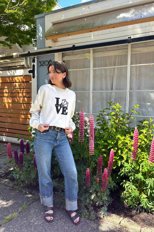 Vixen Love Club Crewneck-Sweatshirts-Vixen Collection, Day Spa and Women's Boutique Located in Seattle, Washington