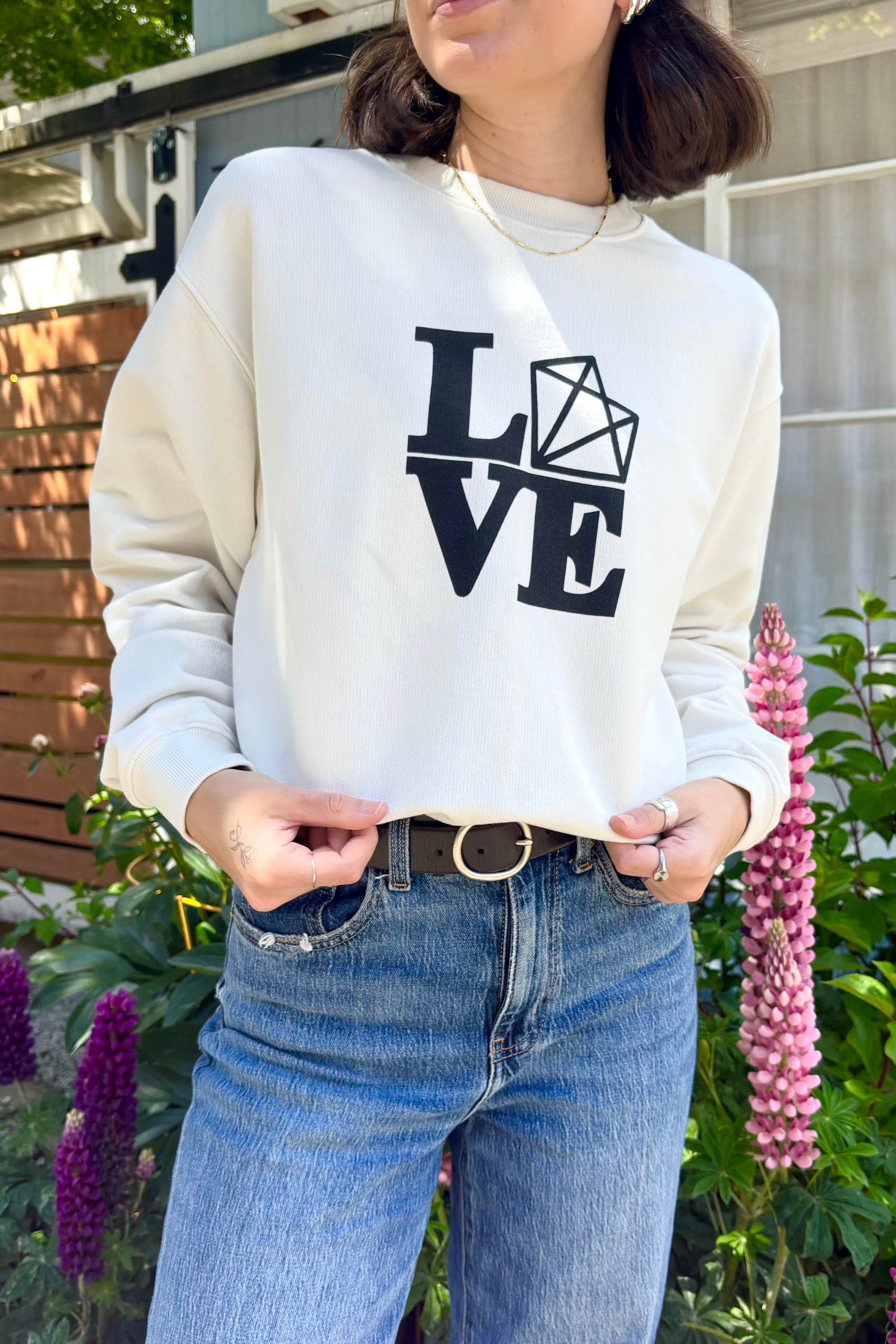 Vixen Love Club Crewneck-Sweatshirts-Vixen Collection, Day Spa and Women's Boutique Located in Seattle, Washington