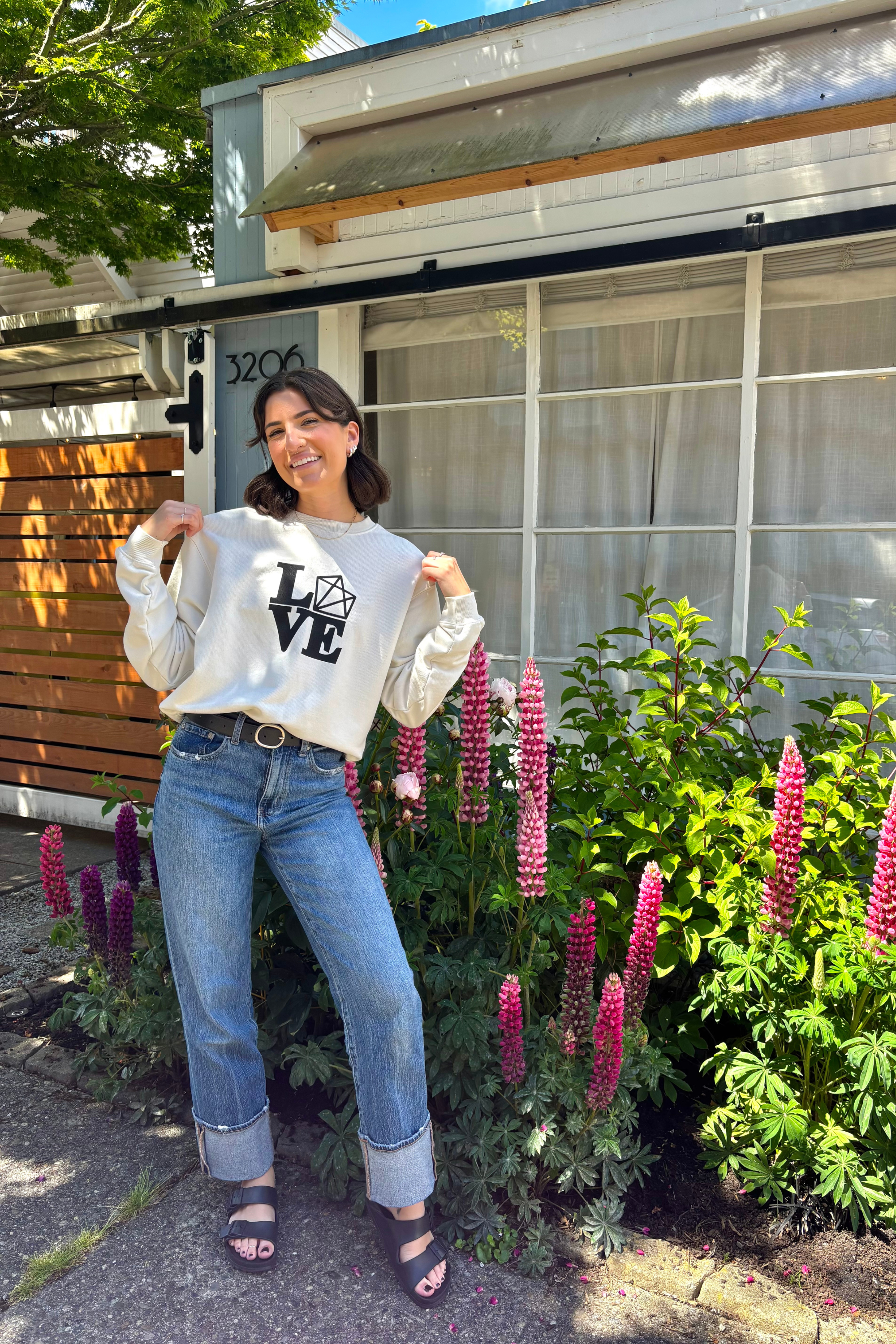 Vixen Love Club Crewneck-Sweatshirts-Vixen Collection, Day Spa and Women's Boutique Located in Seattle, Washington