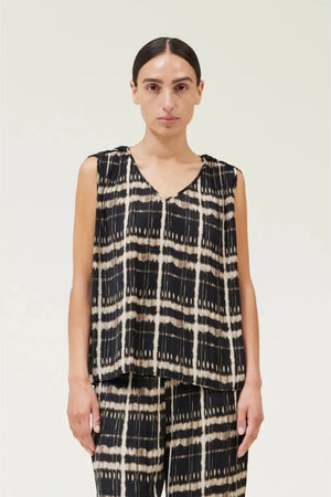 Tatum Pleated Top-Tank Tops-Vixen Collection, Day Spa and Women's Boutique Located in Seattle, Washington