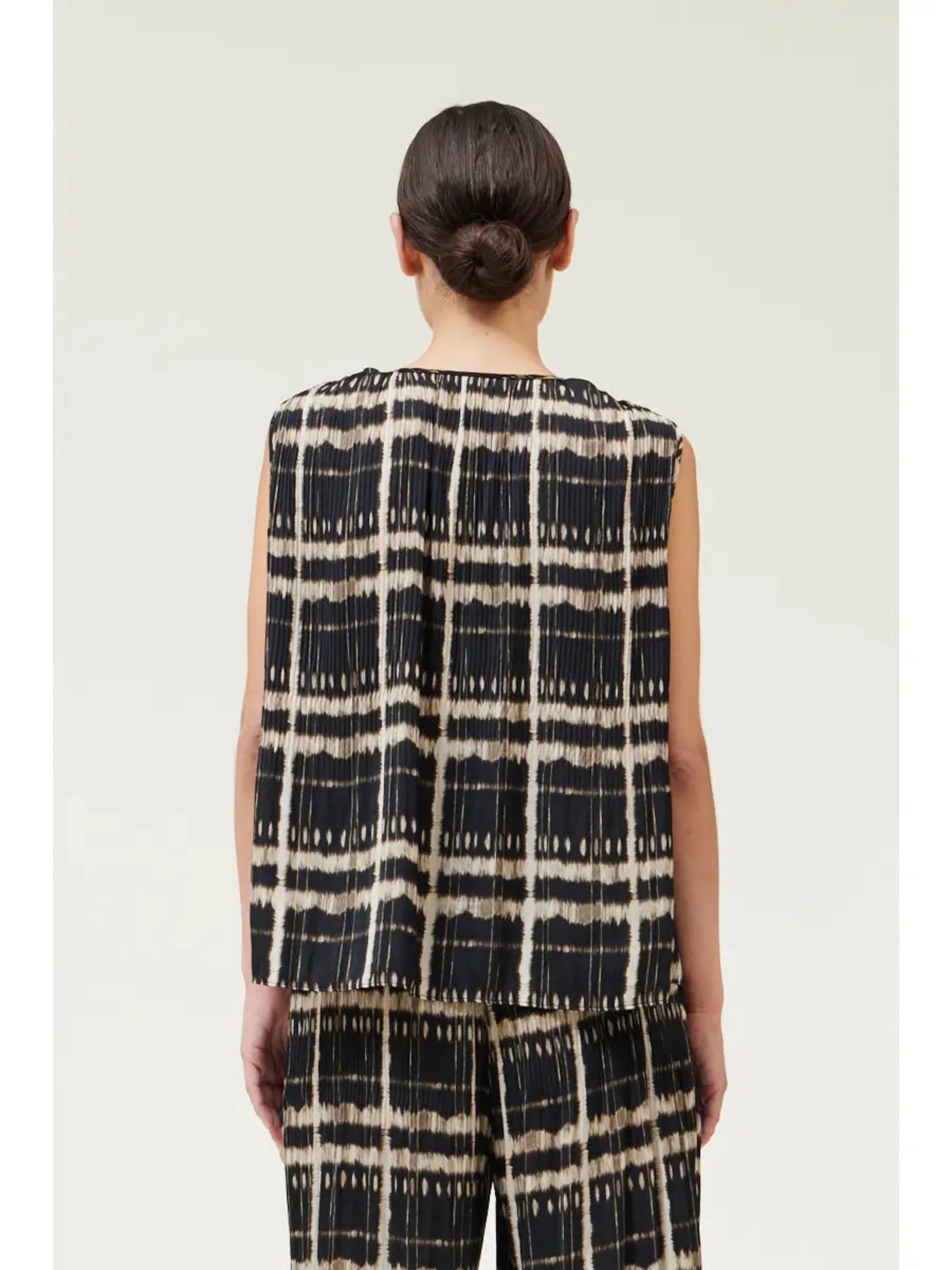 Tatum Pleated Top-Tank Tops-Vixen Collection, Day Spa and Women's Boutique Located in Seattle, Washington