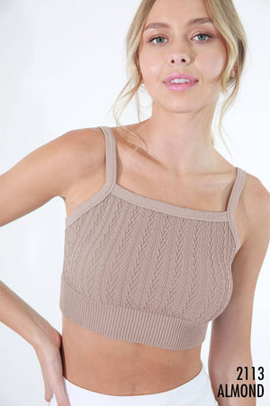 Cozy Cable Knit Bralette-Bras-Vixen Collection, Day Spa and Women's Boutique Located in Seattle, Washington