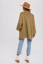 Carmine Fisherman Knit Cardigan-Cardigans-Vixen Collection, Day Spa and Women's Boutique Located in Seattle, Washington