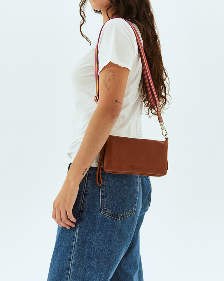 Consuela Brandy Uptown Crossbody-Bags + Wallets-Vixen Collection, Day Spa and Women's Boutique Located in Seattle, Washington