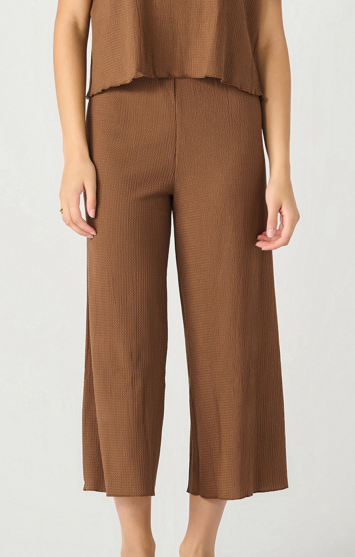 Cocoa Drift Culotte Pants-Pants-Vixen Collection, Day Spa and Women's Boutique Located in Seattle, Washington