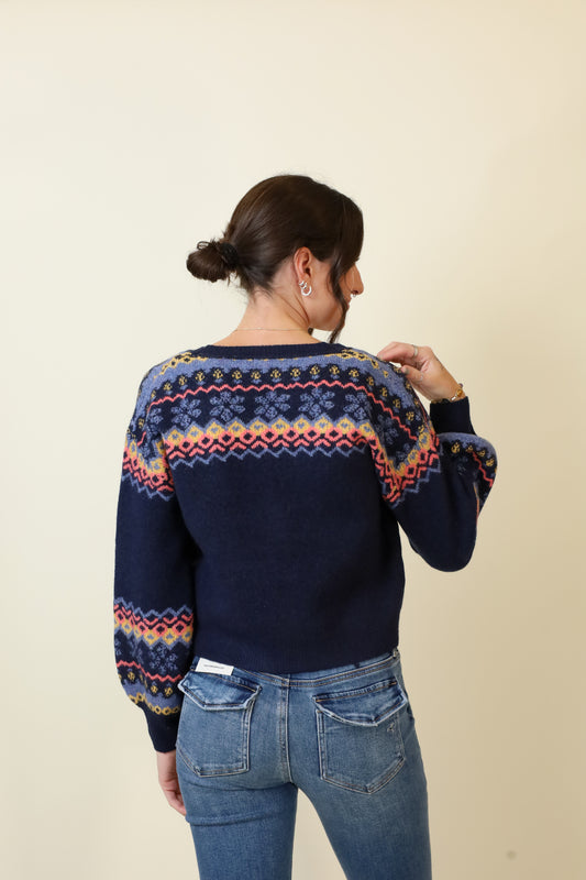 Painted Waves Cardigan-Sweaters-Vixen Collection, Day Spa and Women's Boutique Located in Seattle, Washington