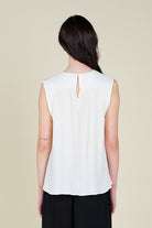 Elara Pleated Top-Short Sleeves-Vixen Collection, Day Spa and Women's Boutique Located in Seattle, Washington