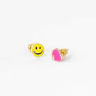 Happy Face & Heart Earrings-Earrings-Vixen Collection, Day Spa and Women's Boutique Located in Seattle, Washington