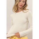 The Minimalist Ribbed Top-Long Sleeves-Vixen Collection, Day Spa and Women's Boutique Located in Seattle, Washington