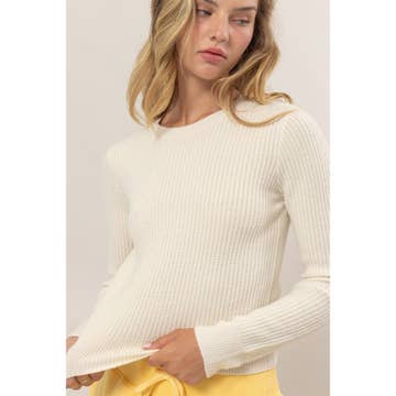 The Minimalist Ribbed Top-Long Sleeves-Vixen Collection, Day Spa and Women's Boutique Located in Seattle, Washington