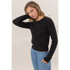 The Minimalist Ribbed Top-Long Sleeves-Vixen Collection, Day Spa and Women's Boutique Located in Seattle, Washington