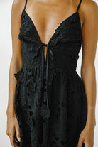 Black Petal Charm Dress-Dresses-Vixen Collection, Day Spa and Women's Boutique Located in Seattle, Washington