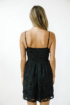 Black Petal Charm Dress-Dresses-Vixen Collection, Day Spa and Women's Boutique Located in Seattle, Washington