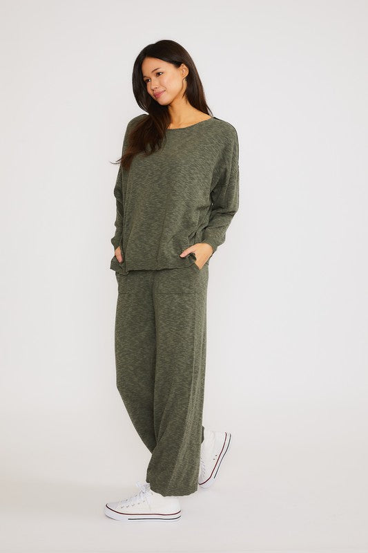 Lux Long Sleeve Sweater-Loungewear Set-Vixen Collection, Day Spa and Women's Boutique Located in Seattle, Washington