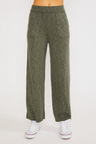 Lux Long Olive Pants-Loungewear Set-Vixen Collection, Day Spa and Women's Boutique Located in Seattle, Washington