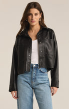 All Day Faux Leather Jacket-Jackets-Vixen Collection, Day Spa and Women's Boutique Located in Seattle, Washington