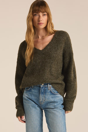 All I Want V-Neck Sweater-Sweaters-Vixen Collection, Day Spa and Women's Boutique Located in Seattle, Washington