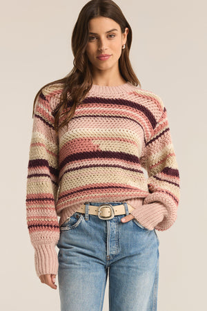 Asheville Stripe Sweater-Sweaters-Vixen Collection, Day Spa and Women's Boutique Located in Seattle, Washington