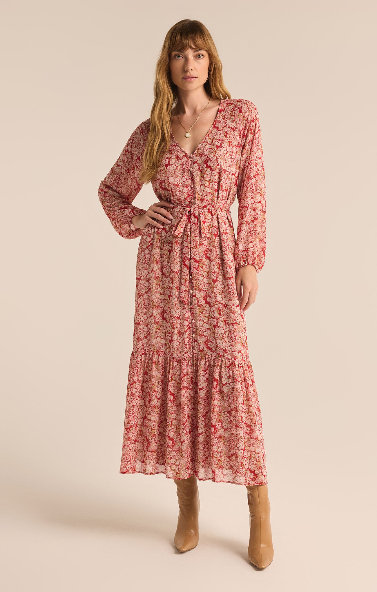 Della Floral Maxi Dress-Dresses-Vixen Collection, Day Spa and Women's Boutique Located in Seattle, Washington