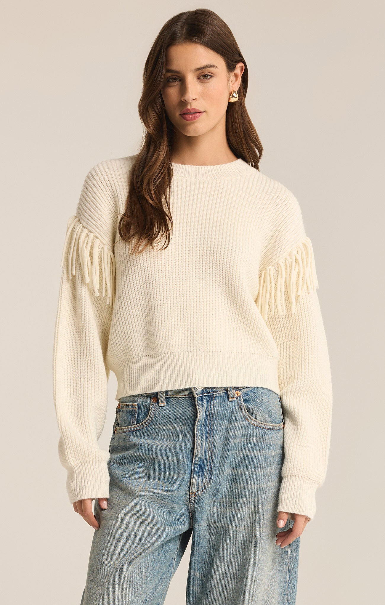 On The Fringe Sweater-Sweaters-Vixen Collection, Day Spa and Women's Boutique Located in Seattle, Washington