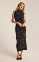 Tatum Shadow Floral Midi Dress-Dresses-Vixen Collection, Day Spa and Women's Boutique Located in Seattle, Washington