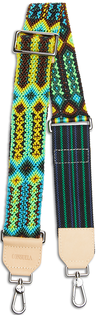 Consuela Kiwi Woven Crossbody Strap-Bags + Wallets-Vixen Collection, Day Spa and Women's Boutique Located in Seattle, Washington