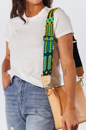 Consuela Kiwi Woven Crossbody Strap-Bags + Wallets-Vixen Collection, Day Spa and Women's Boutique Located in Seattle, Washington