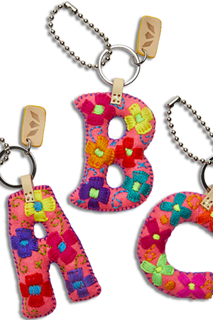 Consuela Pink Felt Alphabet Charms-Accessories-Vixen Collection, Day Spa and Women's Boutique Located in Seattle, Washington