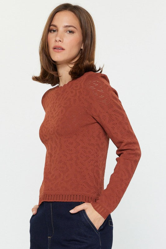 Seashore Scallop Sweater-Sweaters-Vixen Collection, Day Spa and Women's Boutique Located in Seattle, Washington