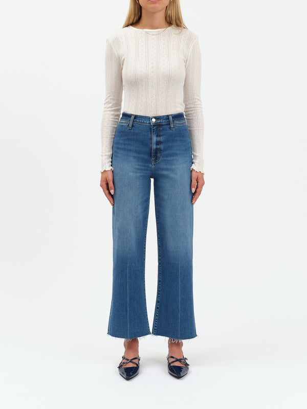 Pleaser High Rise Wide Ankle With Welt Pocket-Denim-Vixen Collection, Day Spa and Women's Boutique Located in Seattle, Washington