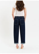 Villa Drawstring Barrel Leg-Denim-Vixen Collection, Day Spa and Women's Boutique Located in Seattle, Washington