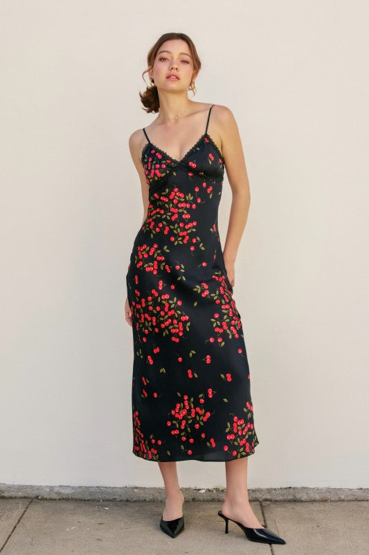 Midnight Orchard Maxi Dress-Dresses-Vixen Collection, Day Spa and Women's Boutique Located in Seattle, Washington