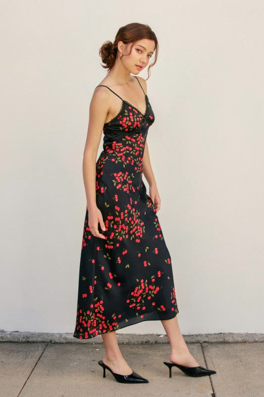 Midnight Orchard Maxi Dress-Dresses-Vixen Collection, Day Spa and Women's Boutique Located in Seattle, Washington
