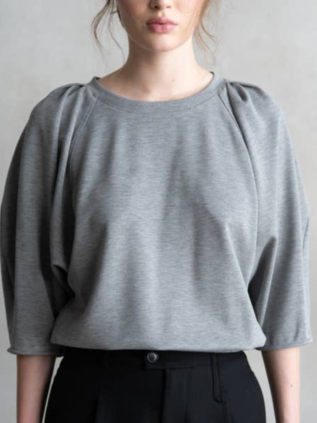 Silver Drift Pullover Top-Long Sleeves-Vixen Collection, Day Spa and Women's Boutique Located in Seattle, Washington