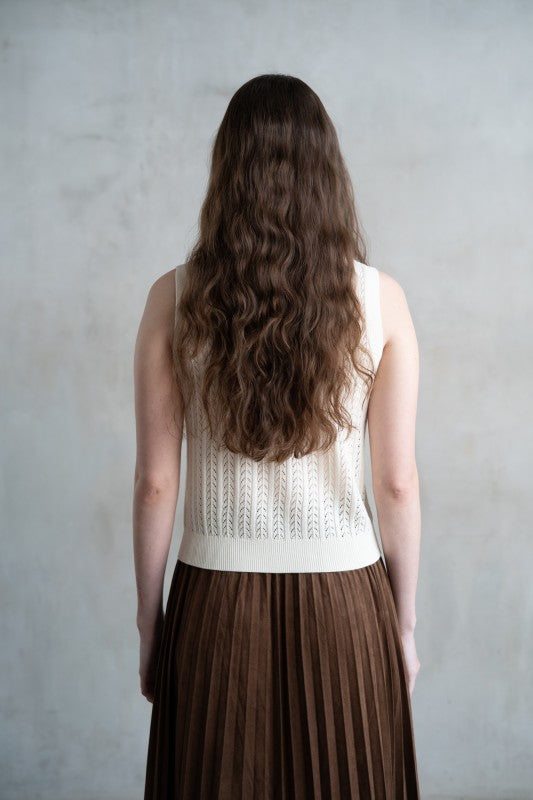 Lattice Luxe Vest-Sweaters-Vixen Collection, Day Spa and Women's Boutique Located in Seattle, Washington