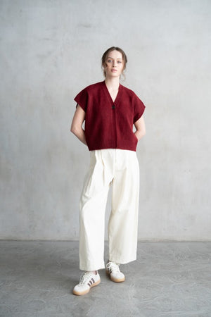 Merlot Muse Sweater Vest-Sweaters-Vixen Collection, Day Spa and Women's Boutique Located in Seattle, Washington