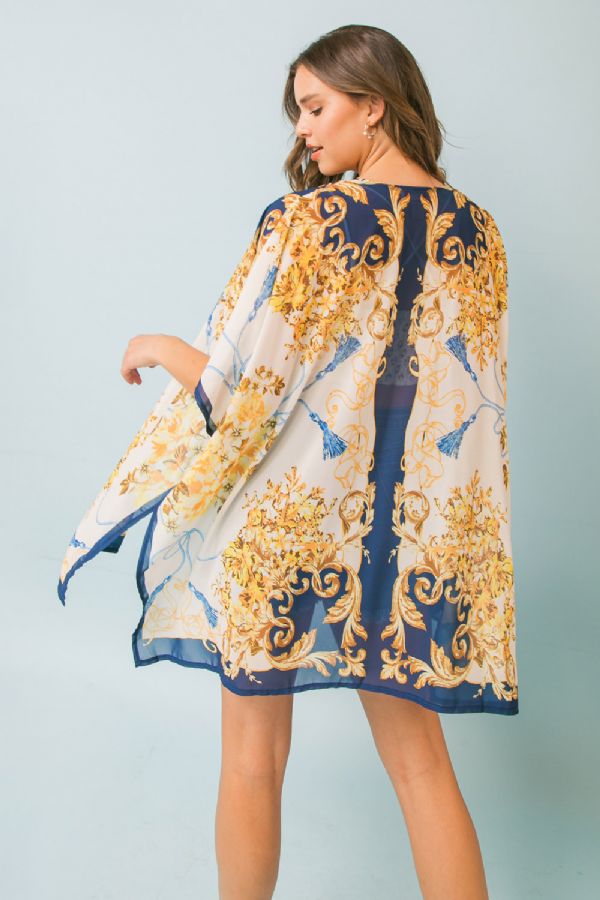 Jewel Tide Kimono-Kimonos-Vixen Collection, Day Spa and Women's Boutique Located in Seattle, Washington