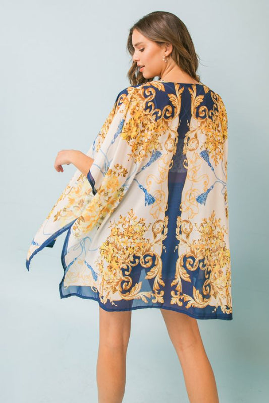 Jewel Tide Kimono-Kimonos-Vixen Collection, Day Spa and Women's Boutique Located in Seattle, Washington