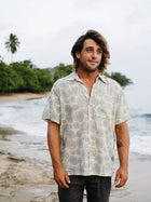 Aqua Urchin Button Down-Men's Tops-Vixen Collection, Day Spa and Women's Boutique Located in Seattle, Washington
