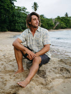 Aqua Urchin Button Down-Men's Tops-Vixen Collection, Day Spa and Women's Boutique Located in Seattle, Washington