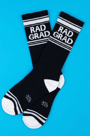 Rad Grad Gym Crew Socks-Men's Accessories-Vixen Collection, Day Spa and Women's Boutique Located in Seattle, Washington