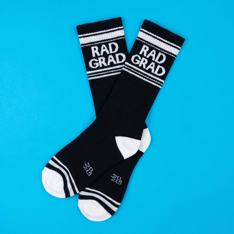 Rad Grad Gym Crew Socks-Men's Accessories-Vixen Collection, Day Spa and Women's Boutique Located in Seattle, Washington