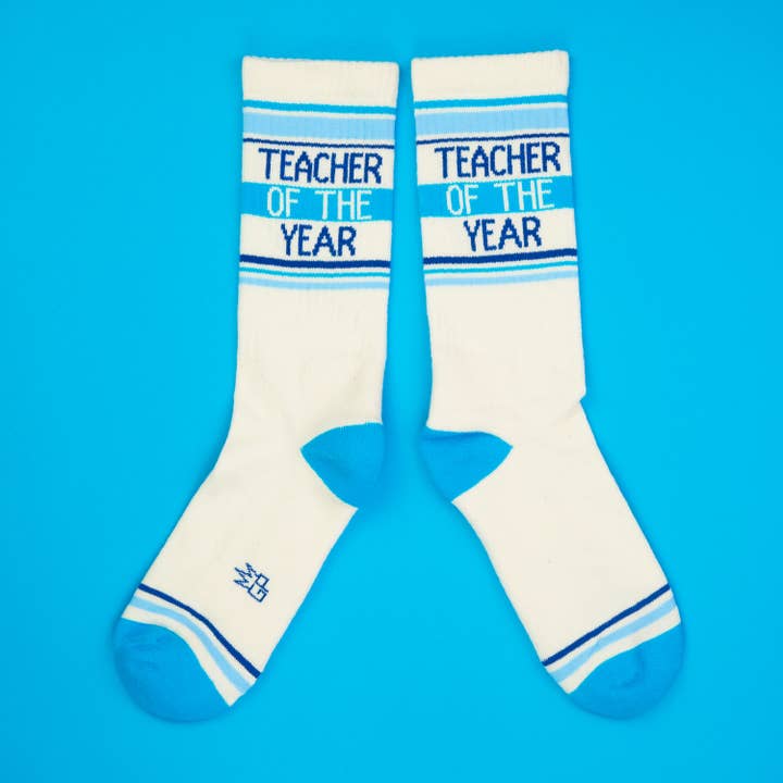 Teacher of the Year Gym Crew Socks-Socks-Vixen Collection, Day Spa and Women's Boutique Located in Seattle, Washington